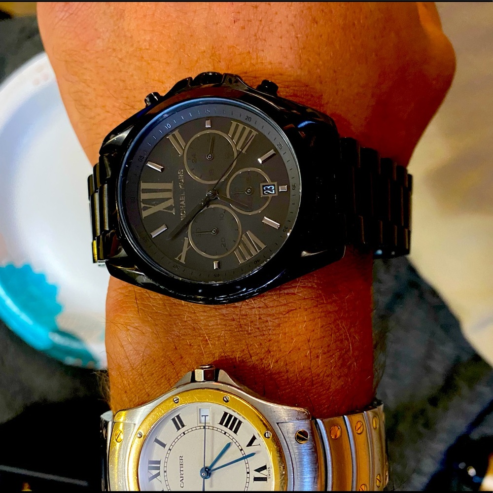 Black Michel Kors Bradshaw chronograph mk5550